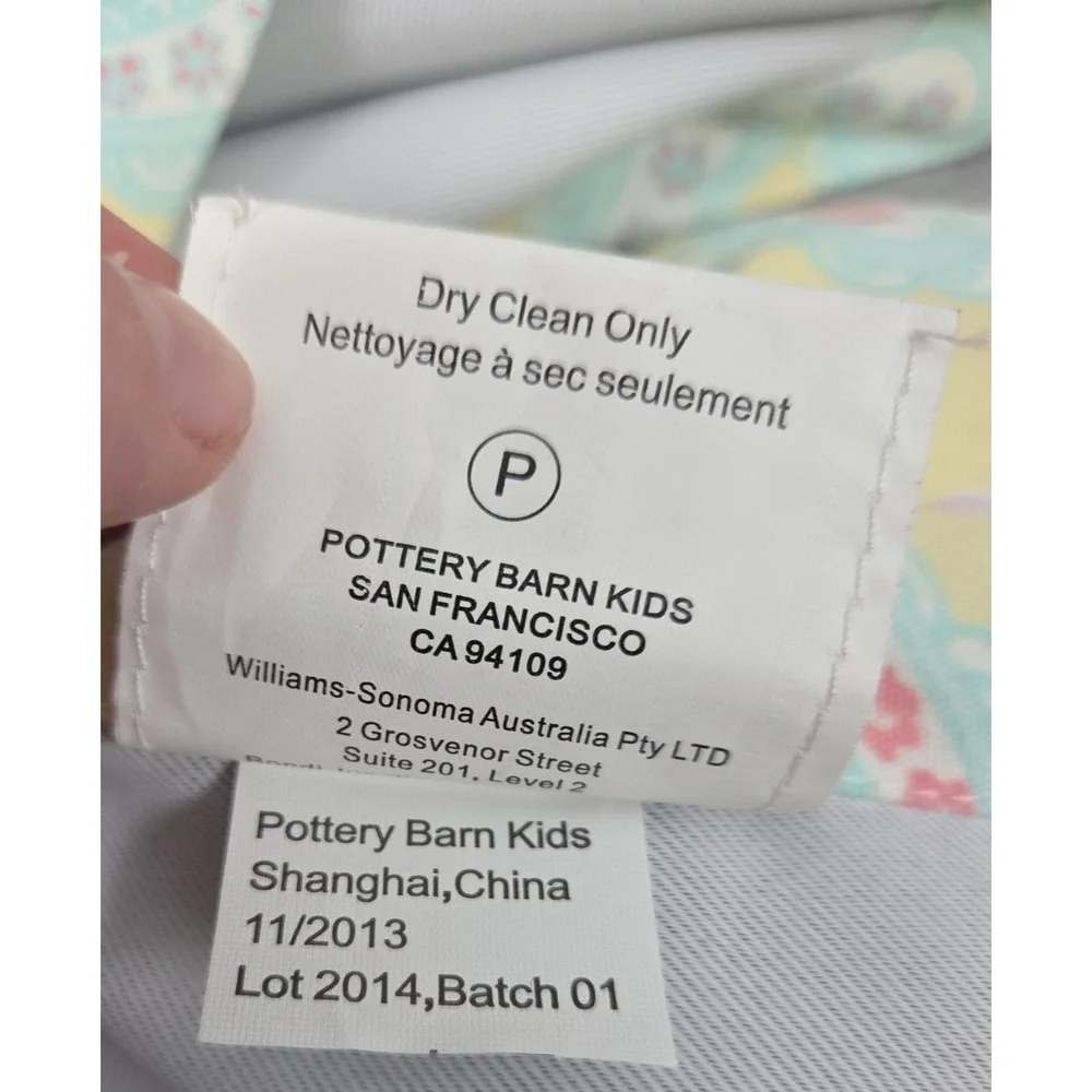 Pottery Barn Kids Claudia Medallion Blackout Curtain Drape Set 44x63 Yellow